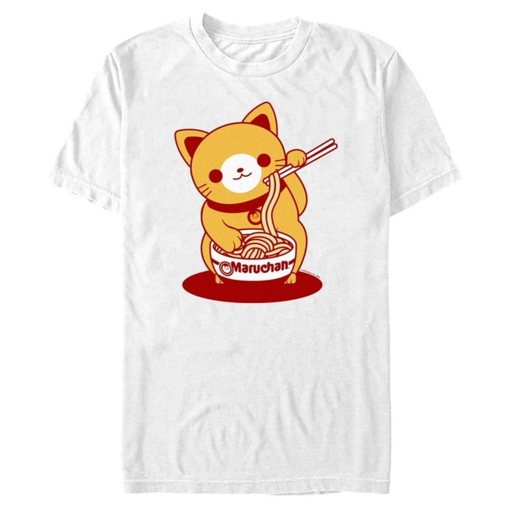Adorable Maruchan Lucky Cat Ramen Graphic Tee 🍜 Medium – NWOT